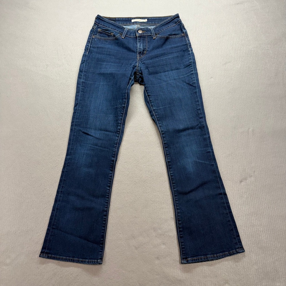 Levi's 715 Bootcut Jeans Womens 28 Blue Dark Wash Stretch Denim 18885-0000‎